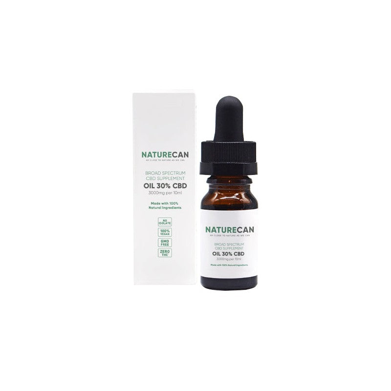 Naturecan 30% 3000mg CBD Broad Spectrum MCT Oil 10ml