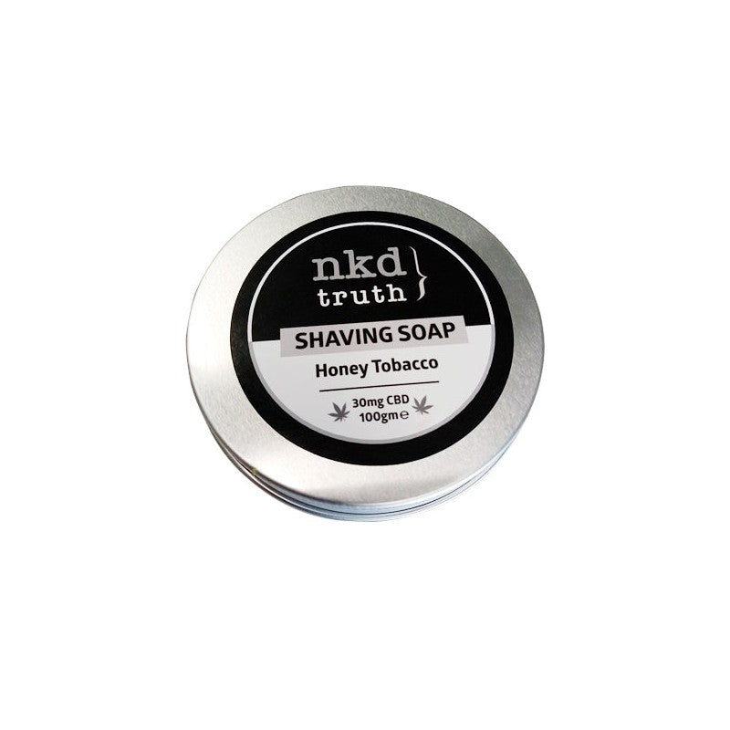 NKD 30mg CBD Speciality Shaving Soap 100g - Honey Tobacco