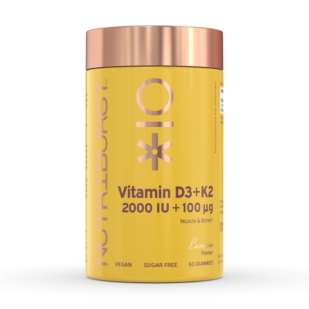 Sugar-Free Vegan Vitamin D3 + K2 2000iu 60 x Gummies