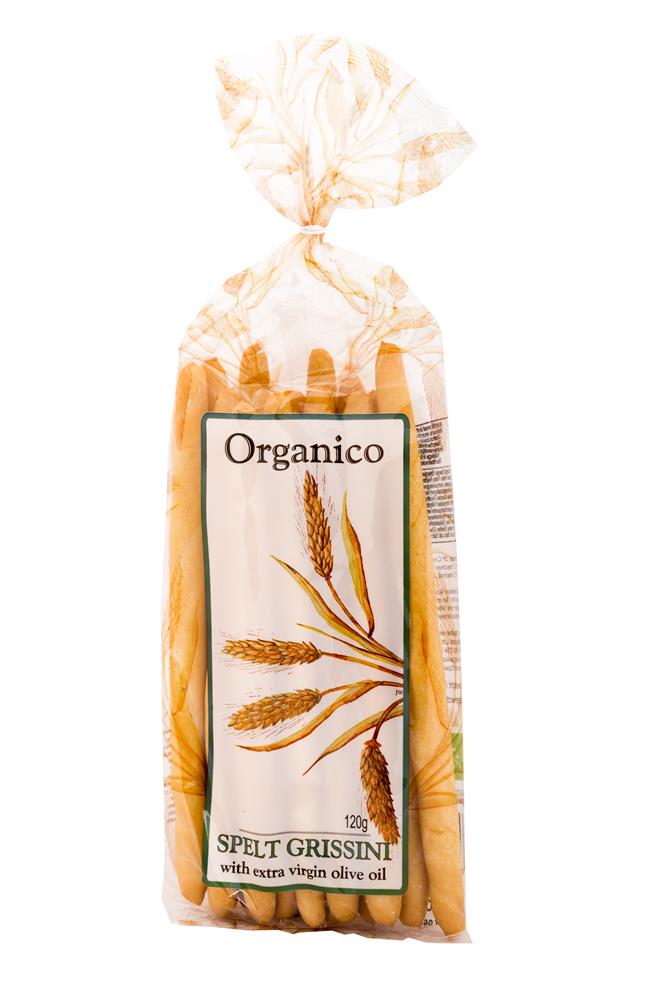 Organic Spelt Breadsticks 120g