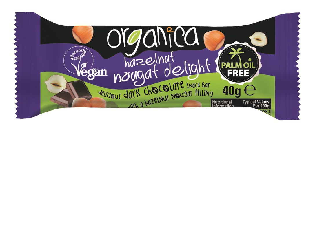 Snack Bars - Organic Hazelnut Nougat Delight Vegan 40g