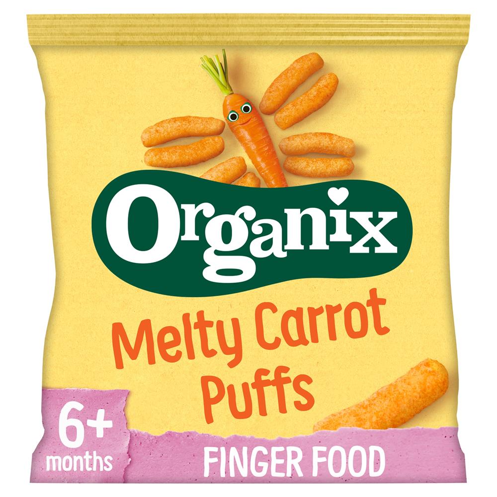 Melty Carrot Puffs Organic Baby Finger Food Snack 20g