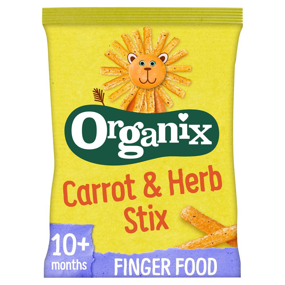 Carrot Stix Organic Finger Food Toddler Snack Corn Puffs 15g