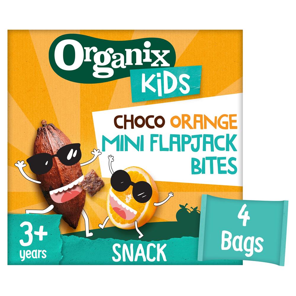 Organix KIDS Crazy Choco Orange Mini Flapjack Bites (4 x 23g)