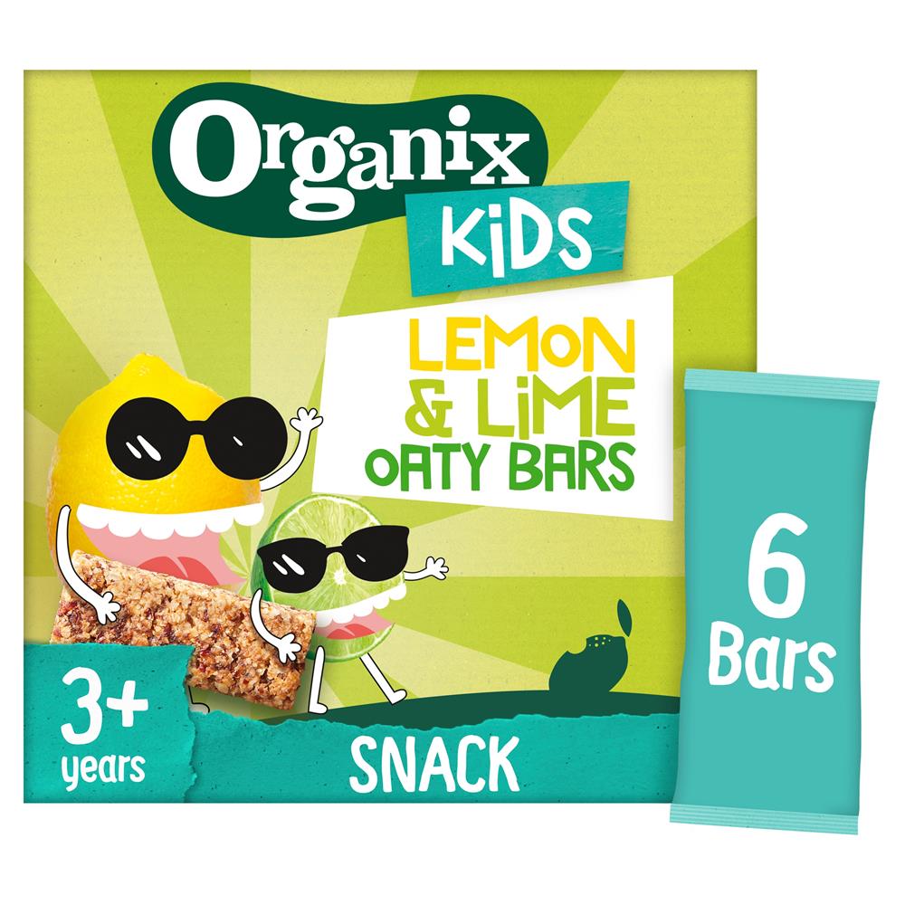 Organix KIDS Luscious Lemon & Lime Oaty Bars (6 x 23g)