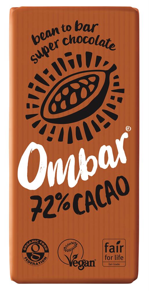 Ombar 72% Cacao 70g organic and vegan