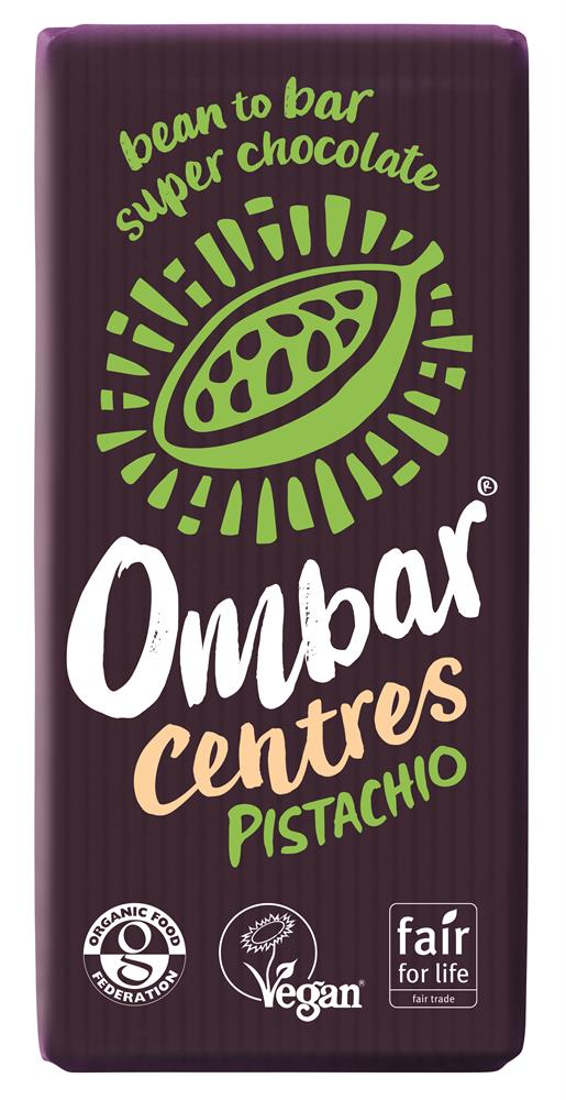 Ombar Pistachio Centres 70g organic and vegan