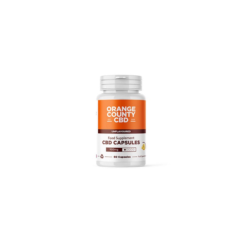 Orange County 900mg Full Spectrum CBD Capsules - 60 Caps