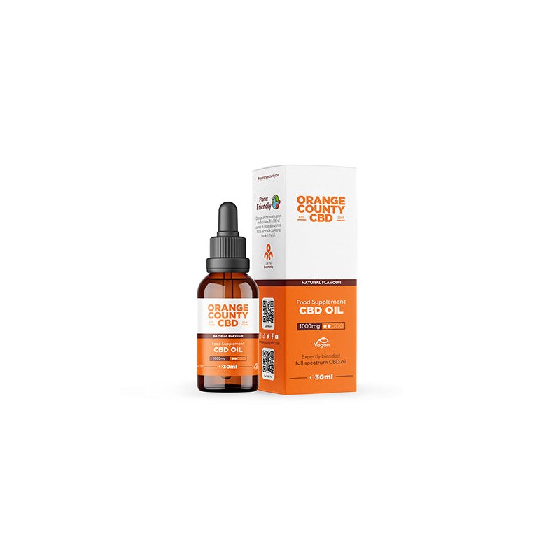 Orange County CBD 1000mg 30ml MCT Oil - Organic Coconut Oil