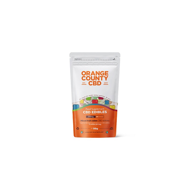 Orange County CBD 200mg Gummy Cubes - Grab Bag