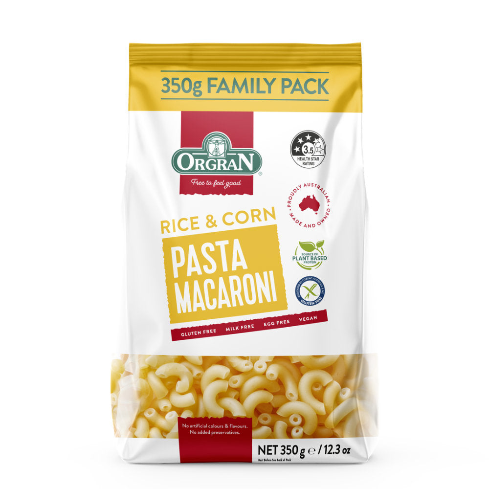 Orgran Rice & Corn Macaroni 350g