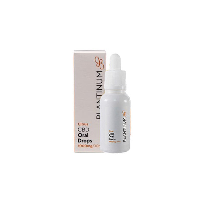 Plantinum CBD 1000mg CBD Citrus Oral Drops - 30ml