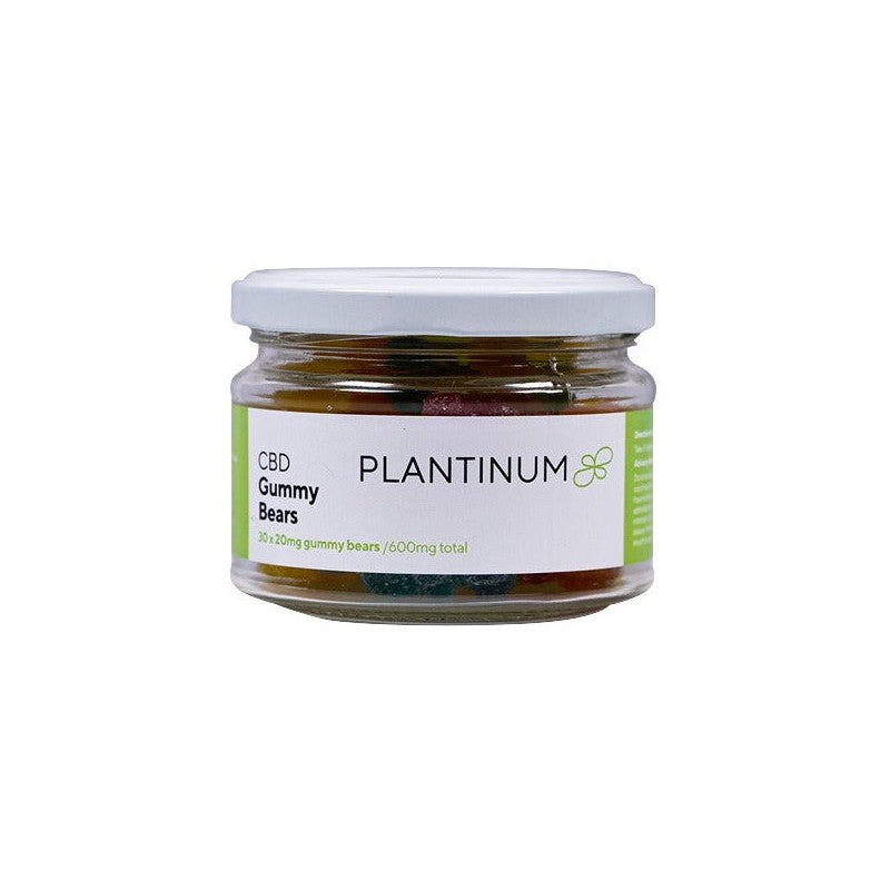 Plantinum CBD 600mg CBD Vegan Gummy Bears - 30 Pieces