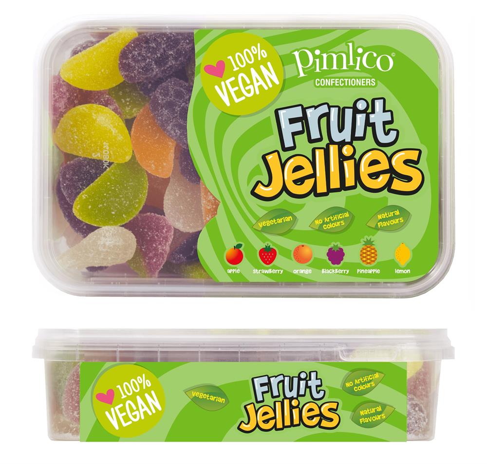 Vegan Fruit Jellies Tub 450g