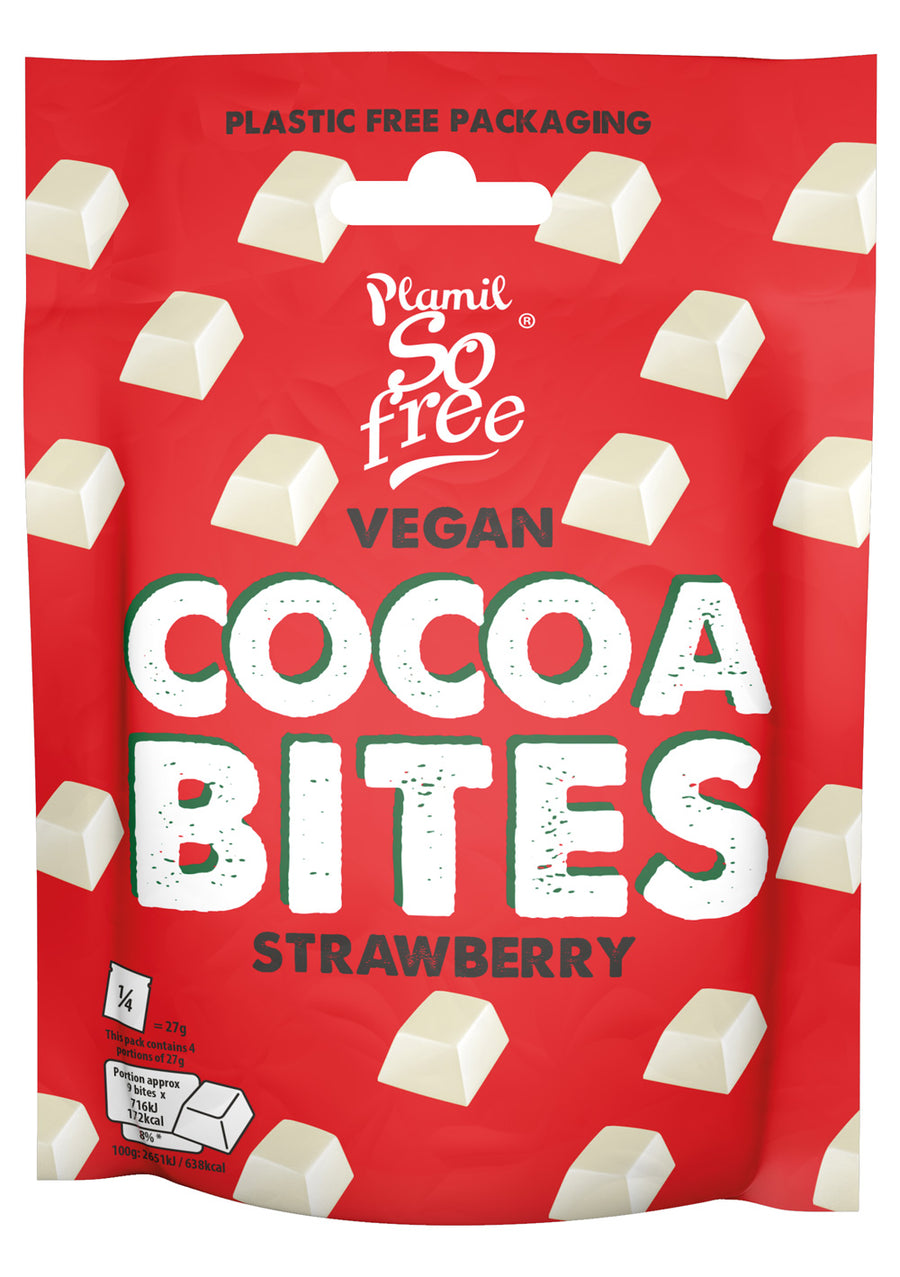 Vegan Strawberry White Cocoa Bites 108g