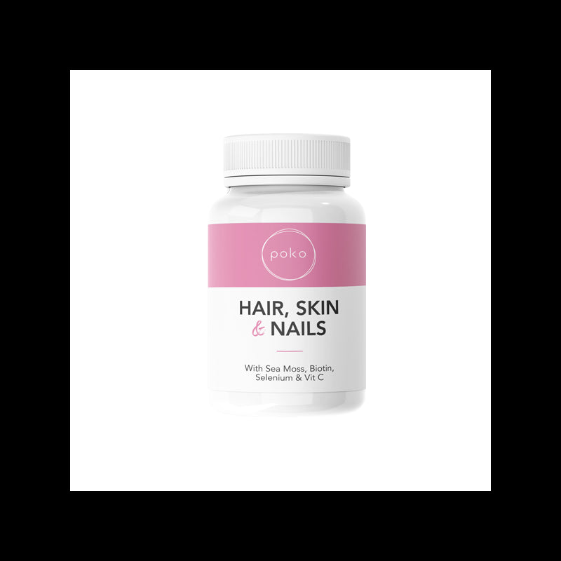 Poko Hair Skin & Nails Supplement Capsules - 60 Caps