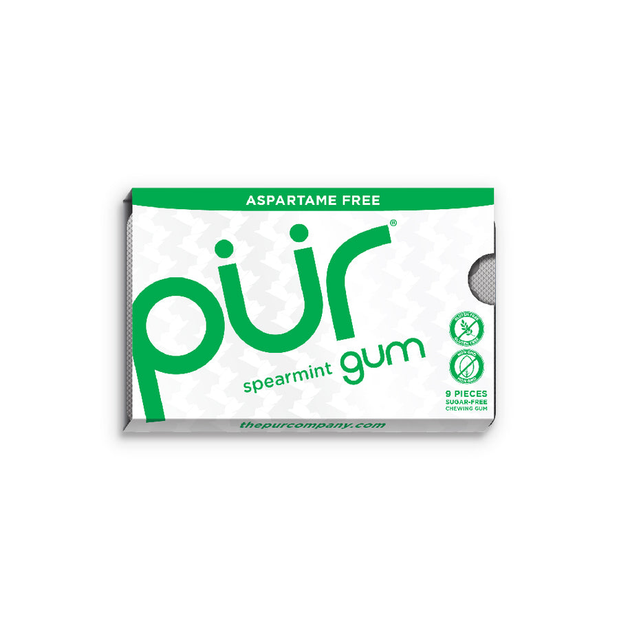 PUR Gum Spearmint Blister Pack 9 Pieces