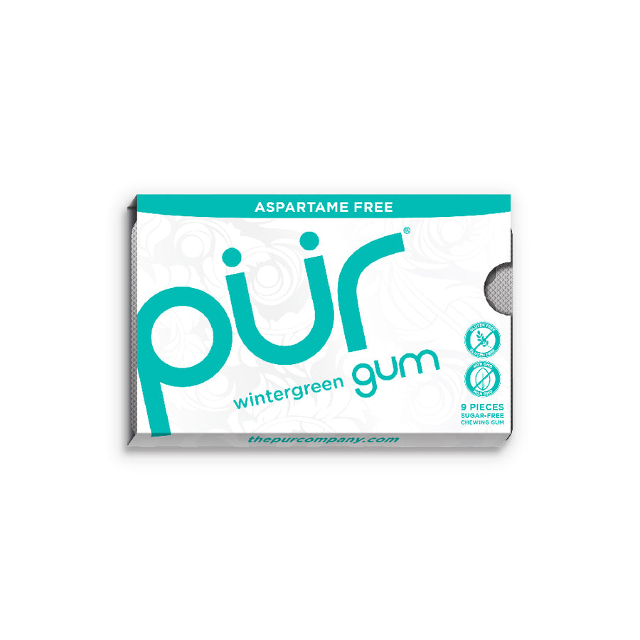 PUR Gum Wintergreen Blister Pack 9 Pieces