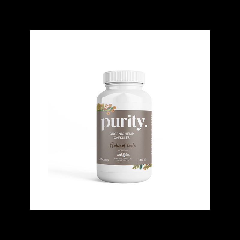 Purity 1200mg Full-Spectrum High Potency CBD Capsules - 60 caps