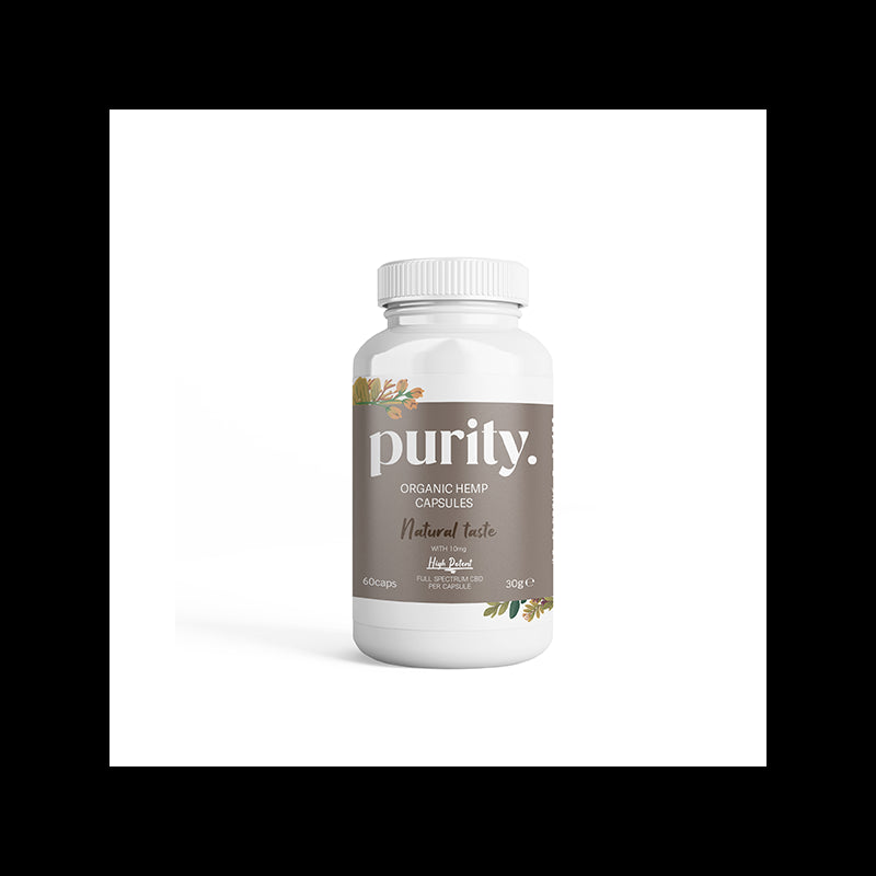 Purity 600mg Full-Spectrum High Potency CBD Capsules - 60 caps