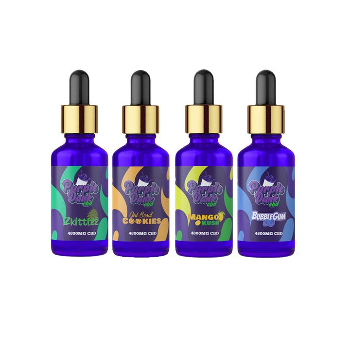 Purple Dank CBD 4800mg Terpene Flavoured Full-Spectrum CBD Oil 30ml (BUY 1 GET 1 FREE)