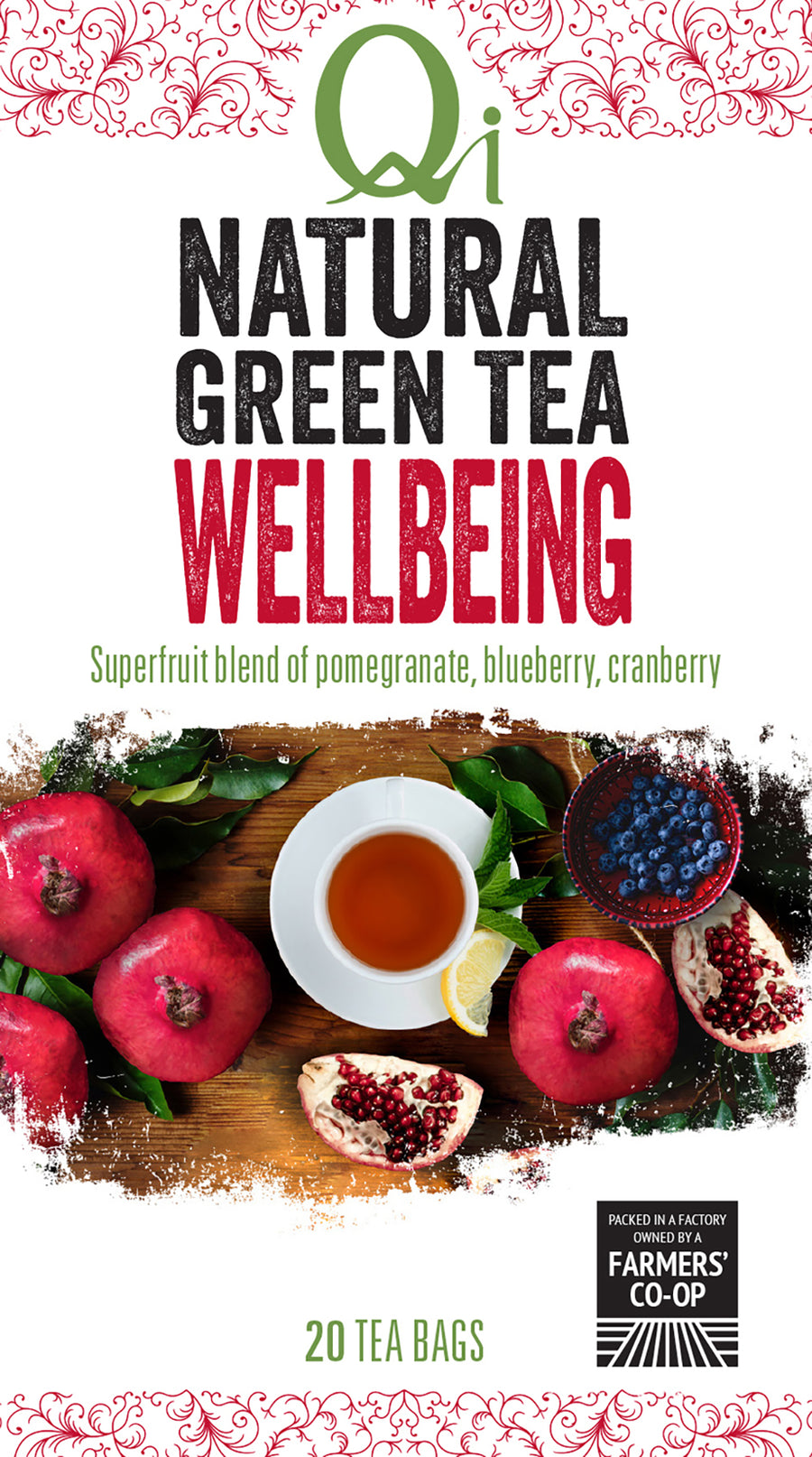 Wellbeing Green Tea 25 Tea bags / 40g