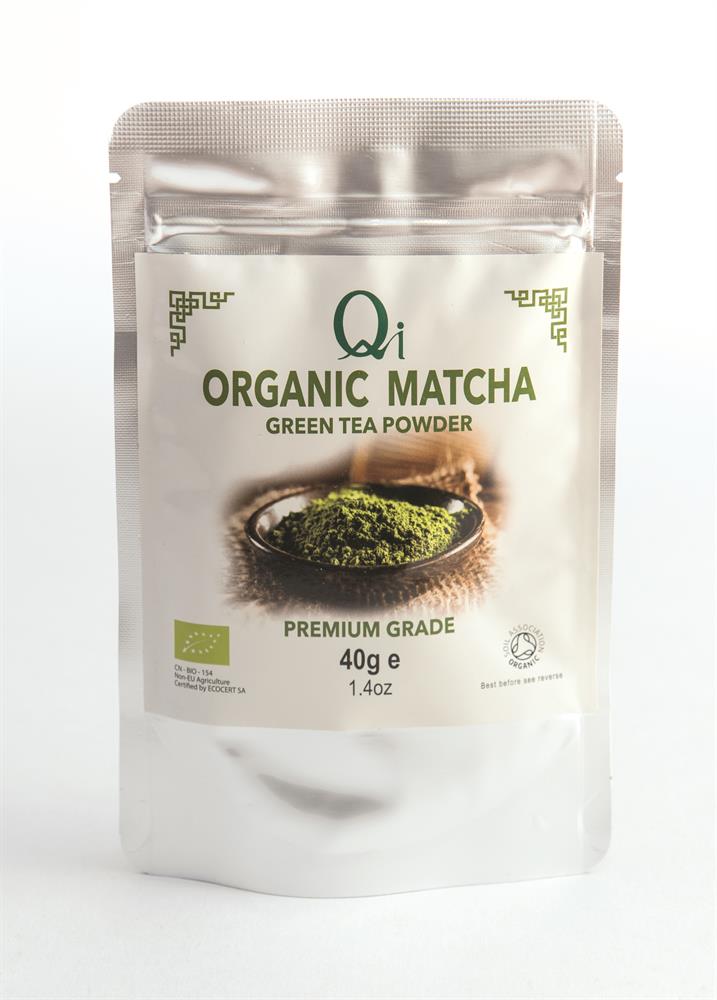 Qi Organic Matcha green tea powder 40g pouch