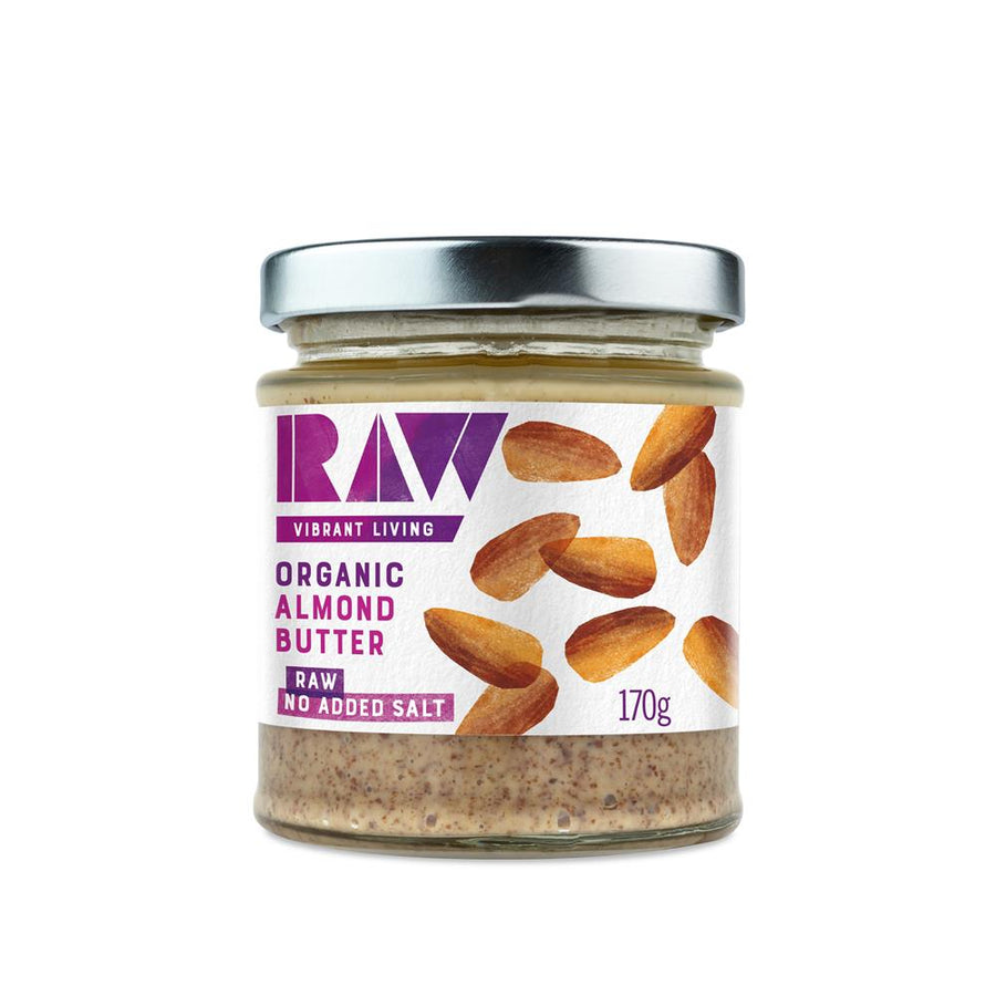 Organic Raw Whole Almond Butter 170g