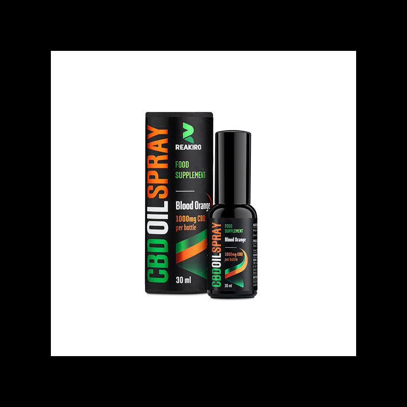 Reakiro 1000mg CBD Blood Orange Flavour Spray 30ml