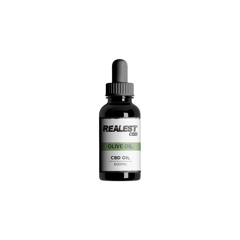 Realest CBD 600mg Broad Spectrum CBD Olive Oil - 30ml (BUY 1 GET 1 FREE)