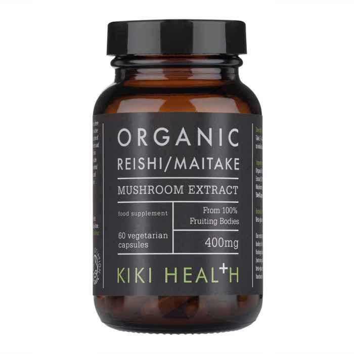 KIKI HEALTH Organic Mushroom Extract 60 vegetarian capsules