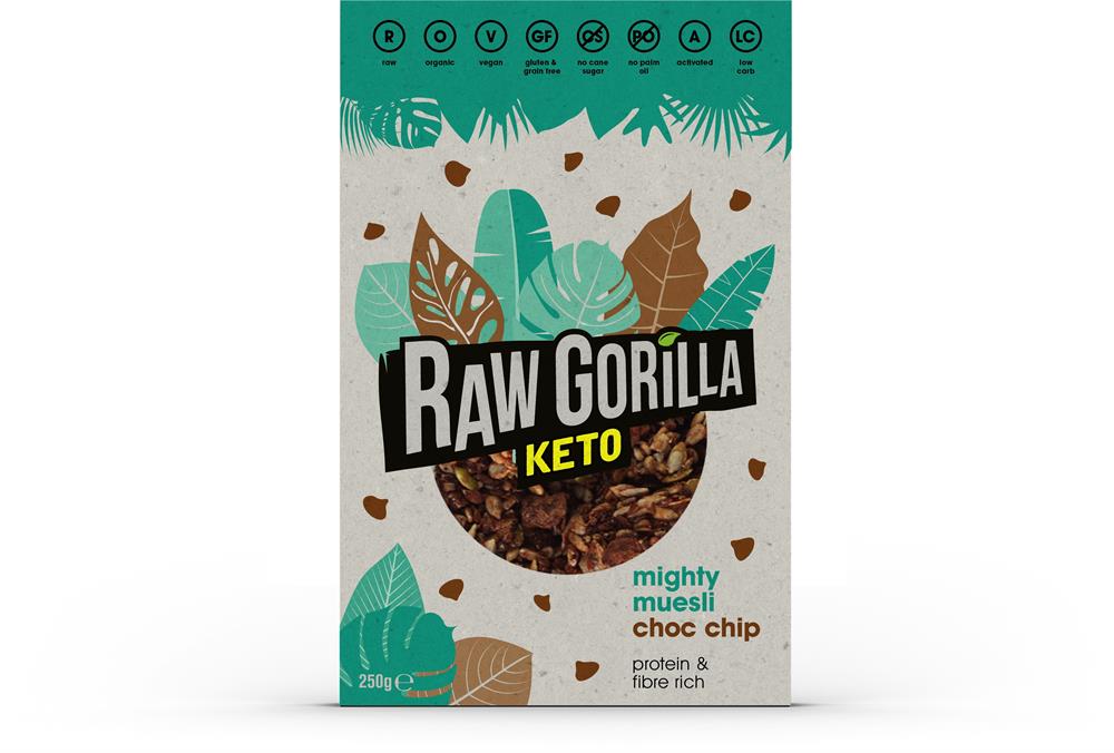 Raw Gorilla Keto Mighty Muesli Choc Chip 250g