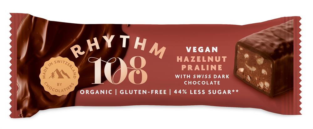 A Swiss chocolate coated bar - Hazelnut Praline flavour.