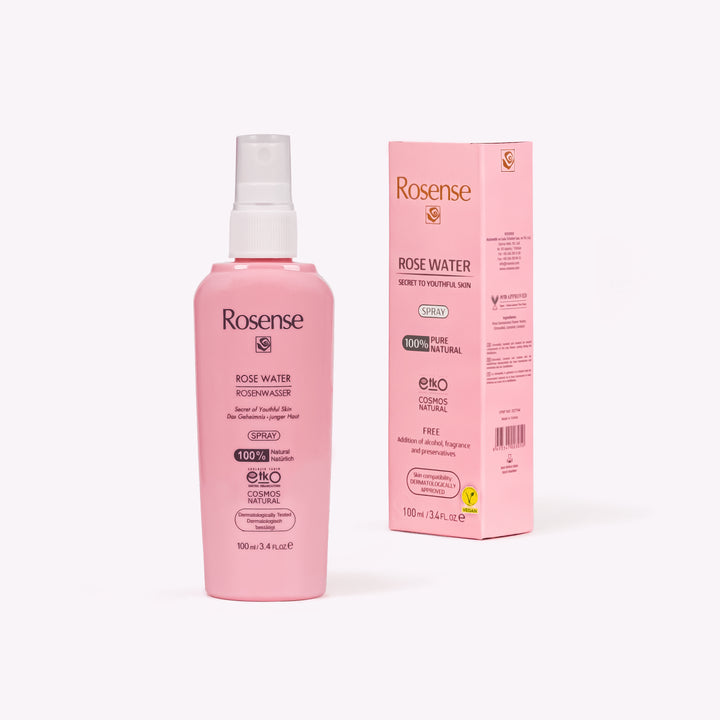 Rosense Natural Pure Rosewater 300ml Vegan 4 in 1 Cleanse & Tone & Hydrate & Nourish