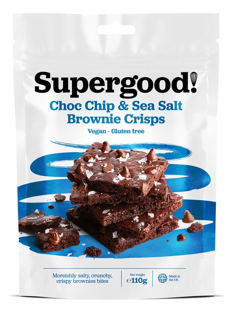 Double Choc Chip & Sea Salt Brownie Crisps 110g