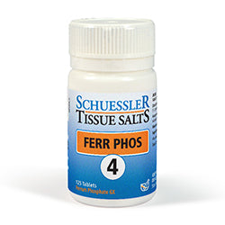 No 4 Ferr Phos Tissue Salts 125 Tabs