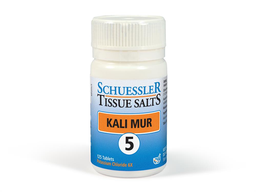 No 5 Kali Mur Tissue Salts 125 Tabs