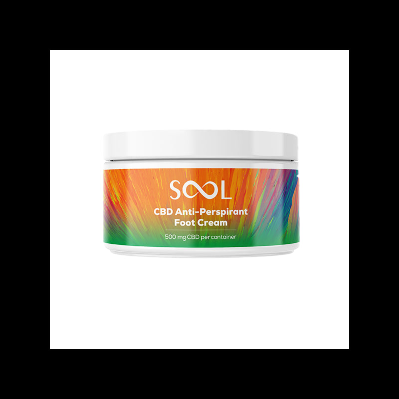 SOOL 500mg CBD Antiperspirant Foot Cream 100ml (BUY 1 GET 1 FREE)