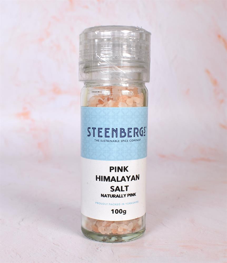 Pink Himalayan Salt in Grinder Jar 100g