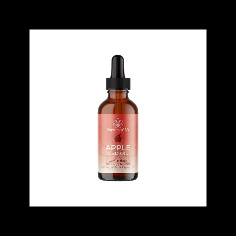 Supreme CBD 1000mg Broad Spectrum Apple CBD Oil - 30ml