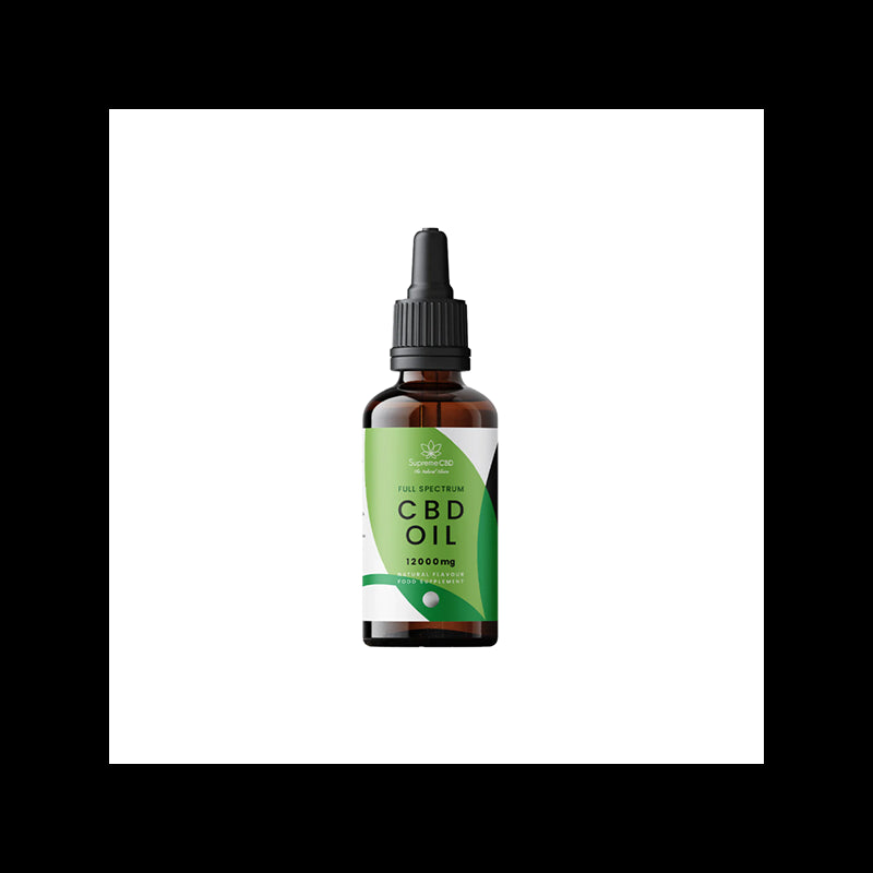 Supreme CBD 12000mg Full Spectrum CBD Tincture Oil - 100ml