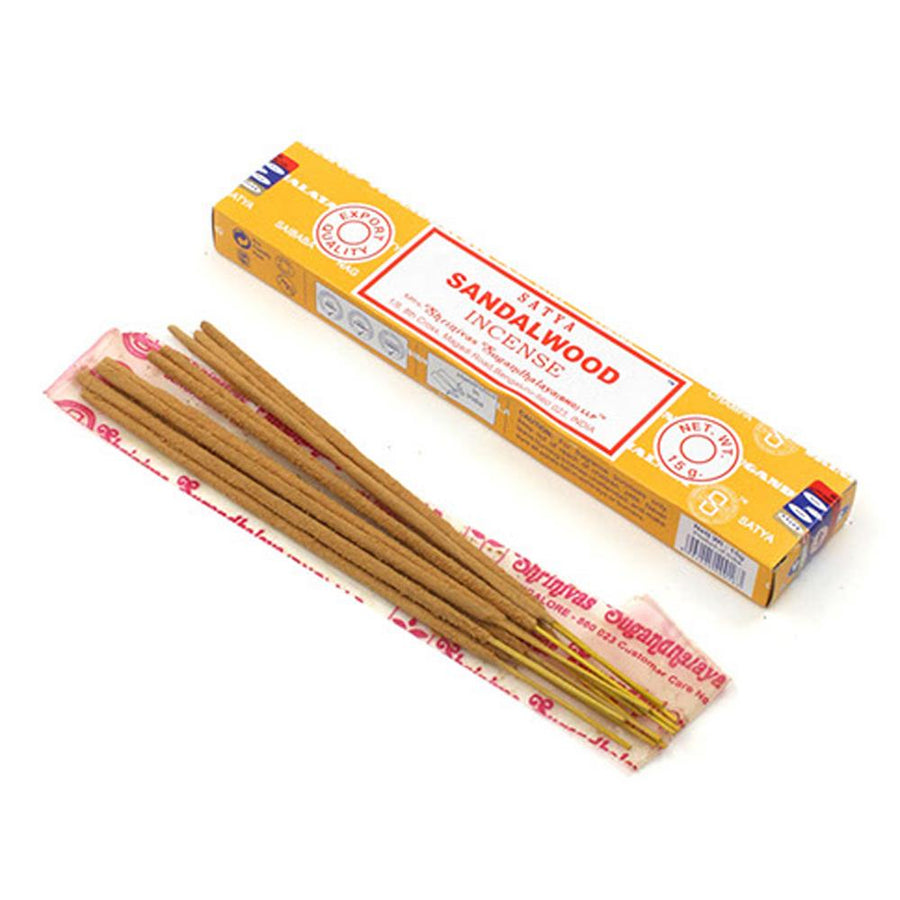 Satya Sandalwood Incense sticks 15g Pack.