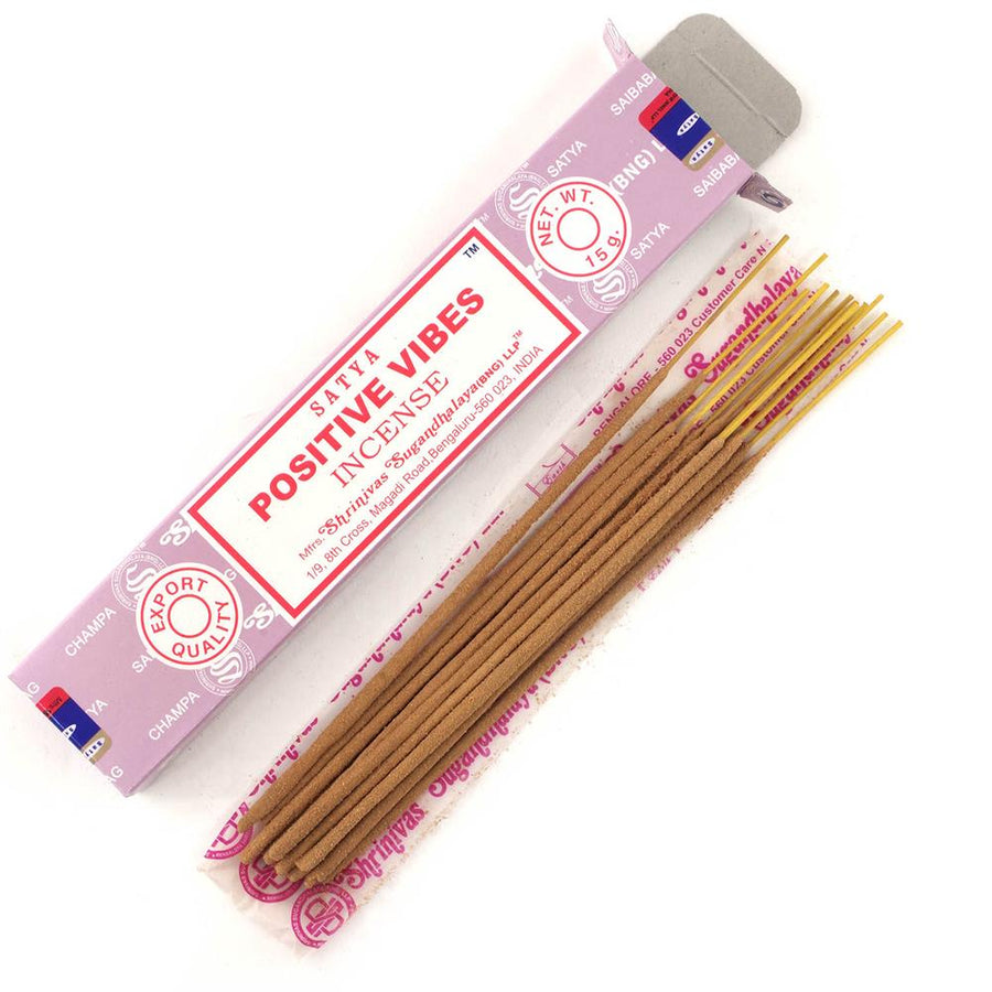 Satya Positive Vibes Incense sticks 15g Pack.