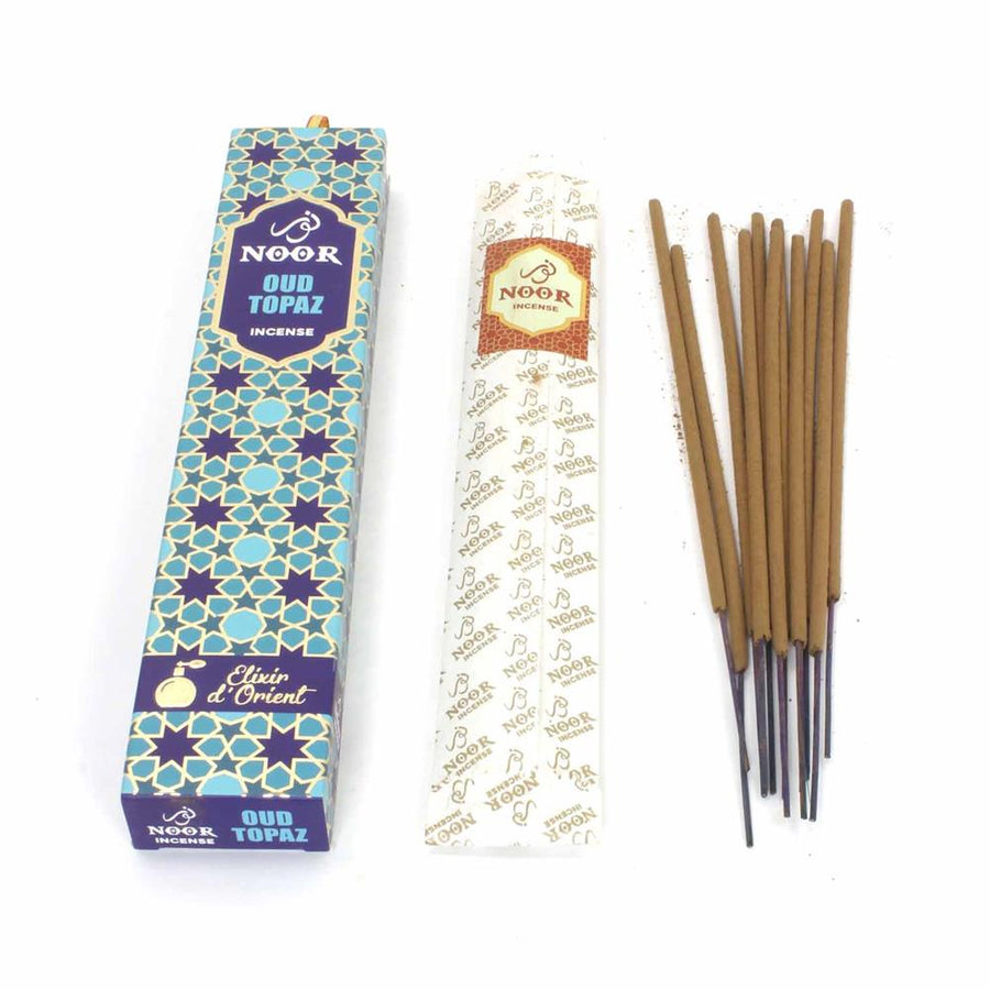 Noor Oud Topaz Incense sticks 15g Pack.