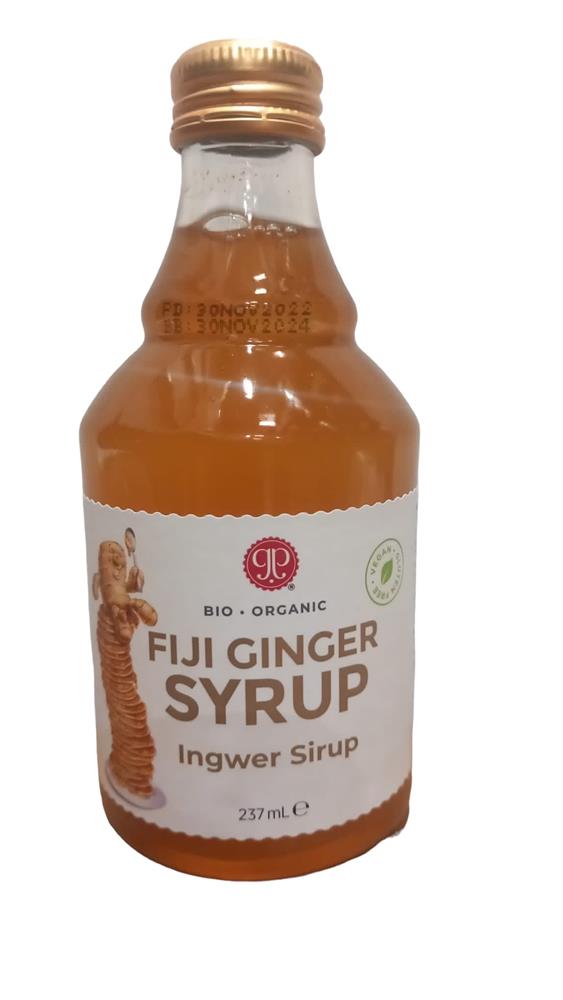 Organic Fiji Ginger Syrup 237ml