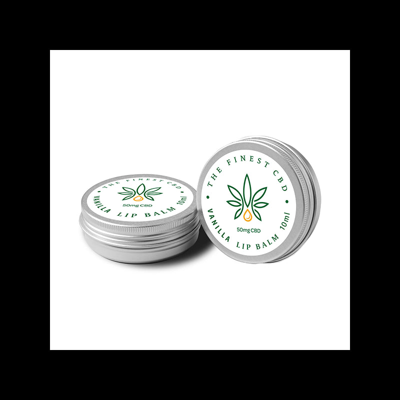 The Finest Balm 50mg CBD Vanilla Lip Balm Tin - 10ml