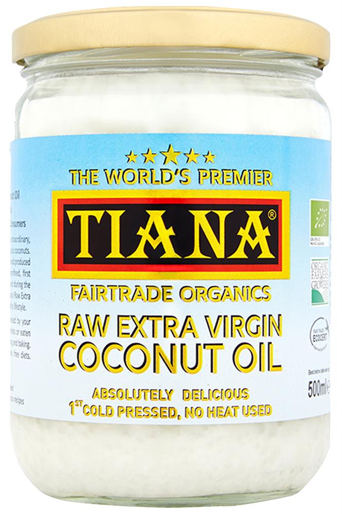 TIANA Fairtrade Organics Raw Extra Virgin Coconut Oil UK no.1