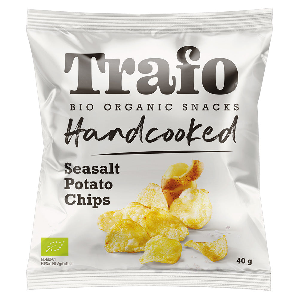 Organic Handcooked Seasalt Crisps 40g