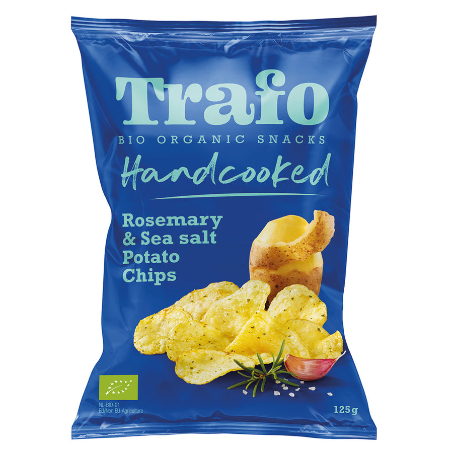 Organic Handcooked Crisps Rosemary & Himalaya Salt 125g