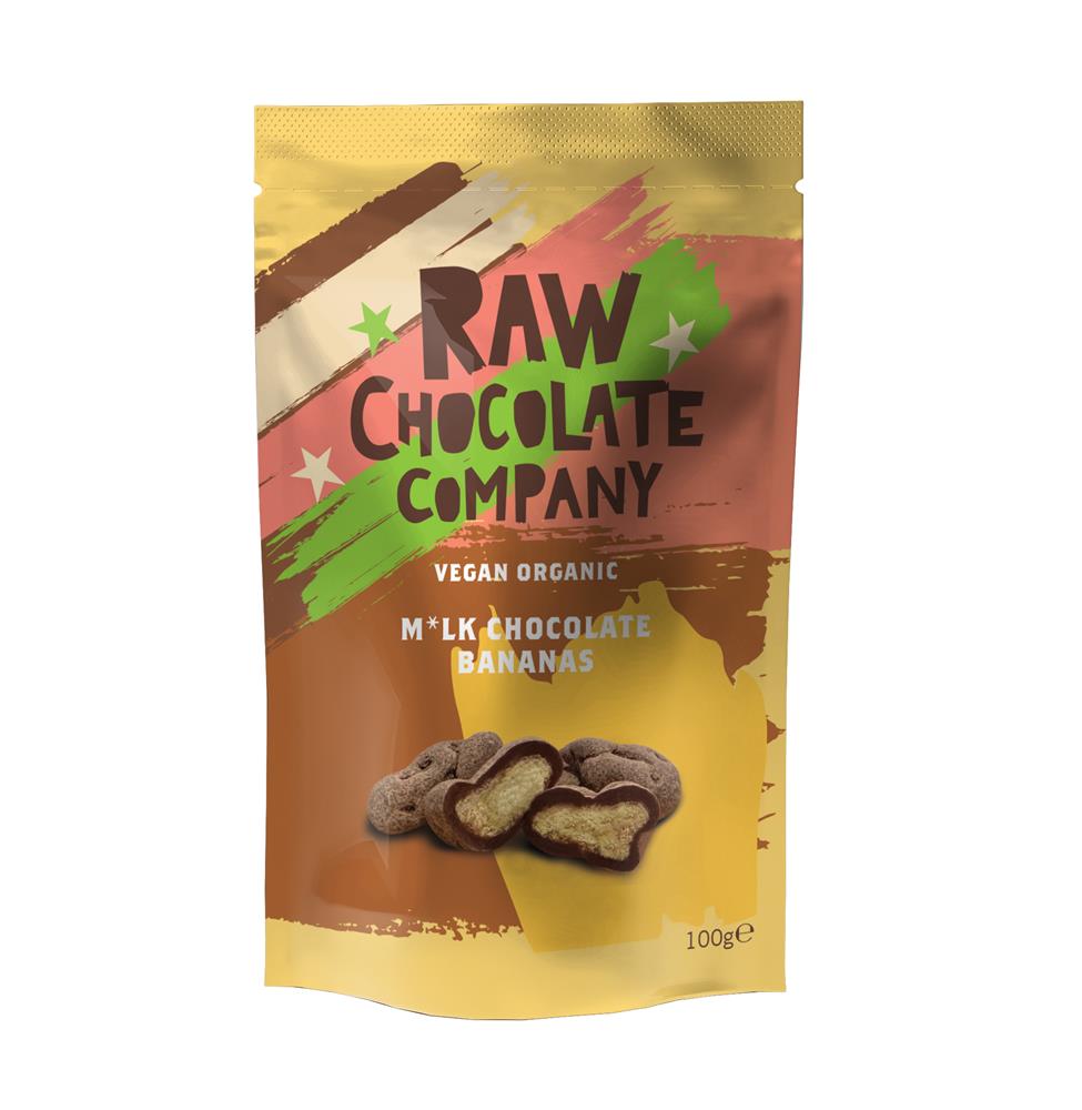 Organic M*lk Chocolate Bananas 100g